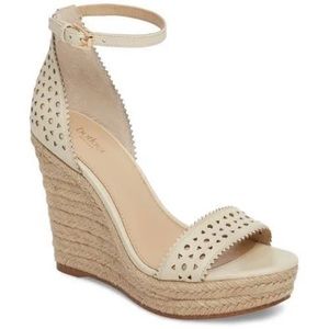 NWOB Botkier Jamie Espadrille Wedges in Cream size 11